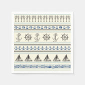 Zeilanker nautische touw knoop zeilservetten servet (Voorkant)