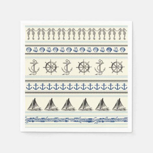 Zeilanker nautische touw knoop zeilservetten servet (Voorkant)
