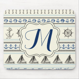 Zeilanker Nautische Touw Monogram Muismat