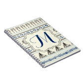 Zeilanker Nautische Touw Monogram Notitieboek (Rechterzijde)