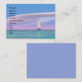 Zeilblauw Visitekaartje (Voorkant / Achterkant)