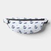 Zeilboat en anker Pattern Blue Heuptasje (Liggend)
