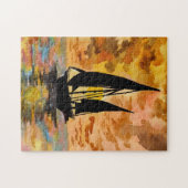 Zeilboeg en oceaanzonneschijn legpuzzel (Horizontaal)