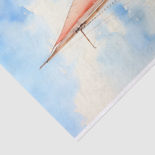 Zeilboot 1 Decoupage papier (Detail)