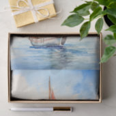 Zeilboot 1 Decoupage papier (Geschenk)