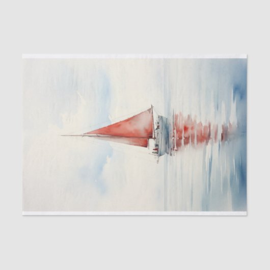 Zeilboot 2 Decoupage papier (Voorkant)