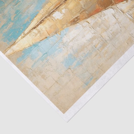 Zeilboot #2 Decoupage Tissue Papier (Detail)