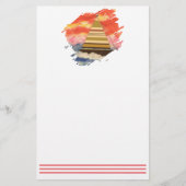 Zeilboot-2 Paintstroke Briefpapier (Voorkant)