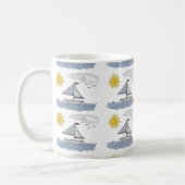 Zeilboot 3D Koffiemok (Links)
