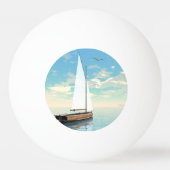 Zeilboot - 3D rendering Pingpongbal (Voorkant)