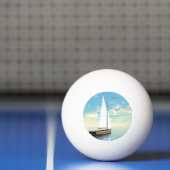 Zeilboot - 3D rendering Pingpongbal (Net)