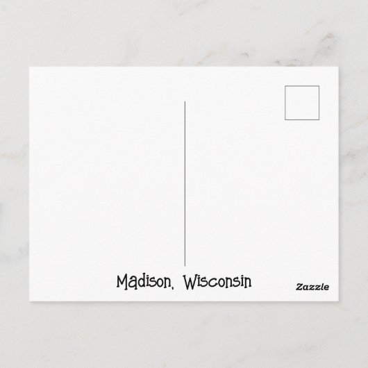 Zeilboot aan het Mendota-meer in Madison, Wisconsi Briefkaart (Achterkant)