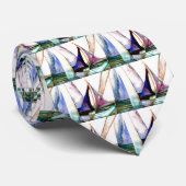 Zeilboot Abstract - CricketDiane Ocean Art Stropdas (Opgerold)