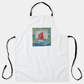 zeilboot Abstract Schort (Voorkant)