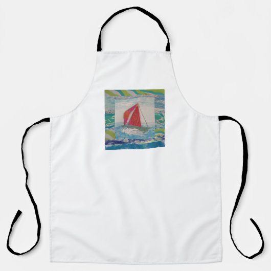 zeilboot Abstract Schort (Voorkant)