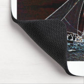 Zeilboot - Abstracte Foto Muismat (Hoek)