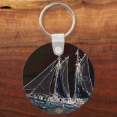 Zeilboot- Abstracte Foto Sleutelhanger (Voorkant)