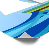 Zeilboot Baby shower Banner Poster (Hoek)