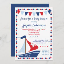 Zeilboot Baby shower