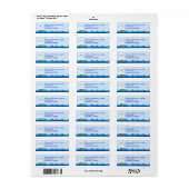 Zeilboot Baby shower retour adreslabel Etiket (Full Sheet)