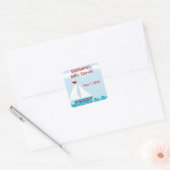 Zeilboot Baby shower Sticker (Envelop)