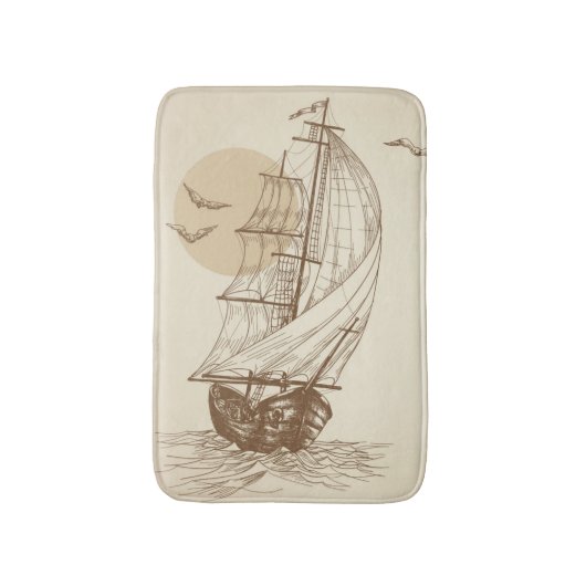 zeilboot badmat (Voorkant Verticaal)