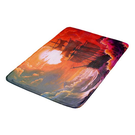 Zeilboot Badmat (Gekanteld)