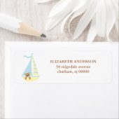 Zeilboot Beer retour adreslabels Etiket (Insitu)