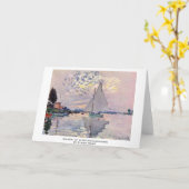 Zeilboot bij Le Petit-Gennevilliers door Claude Mo Kaart (Gele Bloem)