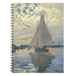 Zeilboot bij Le Petit-Gennevilliers door Claude Mo Notitieboek