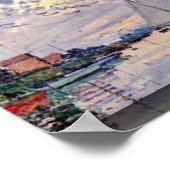 Zeilboot bij Le Petit-Gennevilliers door Claude Mo Poster (Hoek)