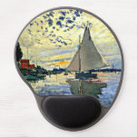 Zeilboot bij le Petit Gennevilliers door Monet Gel Muismat<br><div class="desc">Zeilboot bij le Petit Gennevilliers,  beroemd schilderij van de Franse impressionistische kunstenaar Claude Monet</div>