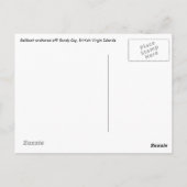 Zeilboot bij Sandy Cay Briefkaart (Achterkant)