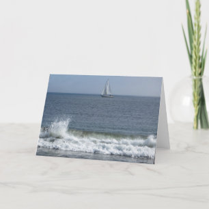 Zeilboot bij Strand Doran Kaart