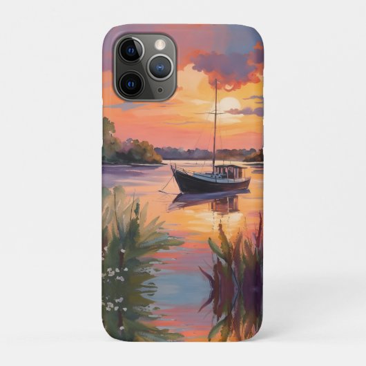 Zeilboot bij Sunrise Case-Mate iPhone Case (Achterkant)