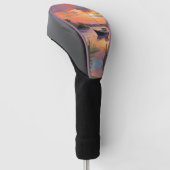 Zeilboot bij Sunrise Golfheadcover (Schuin)