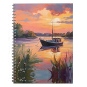 Zeilboot bij Sunrise Notitieboek (Voorkant)