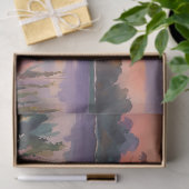 Zeilboot bij Sunrise Waterverf Art Tissuepapier (Geschenk)