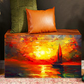 Zeilboot bij Sunset Decoupage Tissuepapier