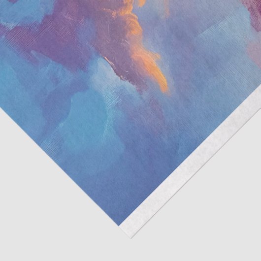 Zeilboot bij Sunset Painting Decoupage Tissuepapier (Detail)