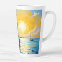 Zeilboot bij zonsondergang