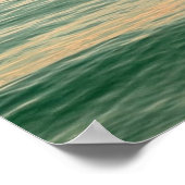 Zeilboot bij zonsondergang op rustig water poster (Hoek)