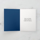 Zeilboot bij zonsondergang Verjaardag Kaart (Binnen)