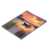 Zeilboot bij zonsopgang notitieboek (Linkerzijde)
