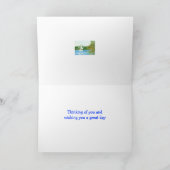 Zeilboot Birthday Kaart (Binnen)