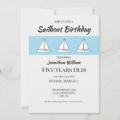 Zeilboot Birthday Kaart (Voorkant)