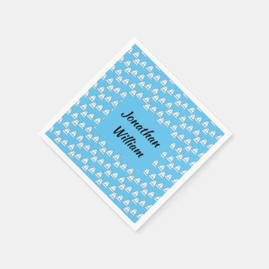 Zeilboot Birthday Servet (Hoek)