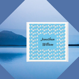 Zeilboot Birthday Servet