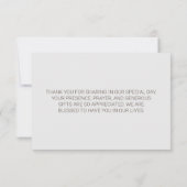 Zeilboot Bloemen Strand Bedankkaart (Achterkant)