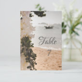 Zeilboot Bloemen Strand Kaart (Staand voorkant)